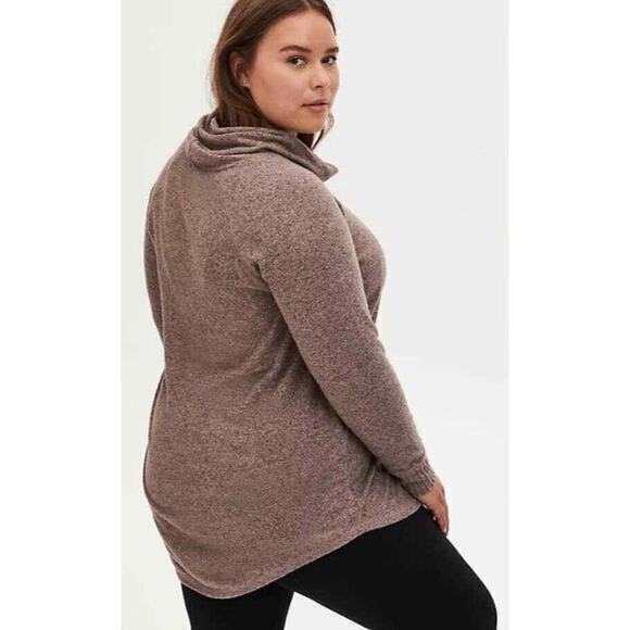 NEW TORRID Sweater Tunic Super Soft Plus Size 1X 14-16 Kangaroo Pocket Cowl‎ - Picture 4 of 9